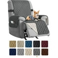 thumbnail image 1 of Sanmadrola Recliner Chair Cover Reversible Small Recliner Slipcover for Dogs Seat Width to 25 Inch Washable Couch Cover with Elastic Straps for Kids and Pets(Small Recliner, Grey), 1 of 9