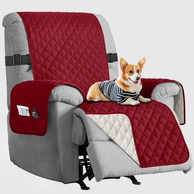 Sanmadrola Recliner Chair Cover Reversible Small Recliner Slipcover for