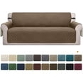 thumbnail image 1 of Sanmadrola Reversible Sofa Cover Machine Washable Couch Cover Water Resistant Slipcover Non Slip Furniture Protector for Dogs, Children, Pets, Oversized Sofa, Taupe, 1 of 9
