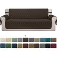 thumbnail image 1 of Sanmadrola Reversible Sofa Cover Machine Washable Couch Cover Water Resistant Slipcover Non Slip Furniture Protector for Dogs, Children, Pets, Sofa Size, Brown, 1 of 9