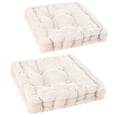 thumbnail image 1 of Sanmadrola Floor Pillow Cushion for Adults Set of 2, Chair Cushions Outdoor Indoor with String Chair Room Tatami Sofa,Beige, 1 of 8