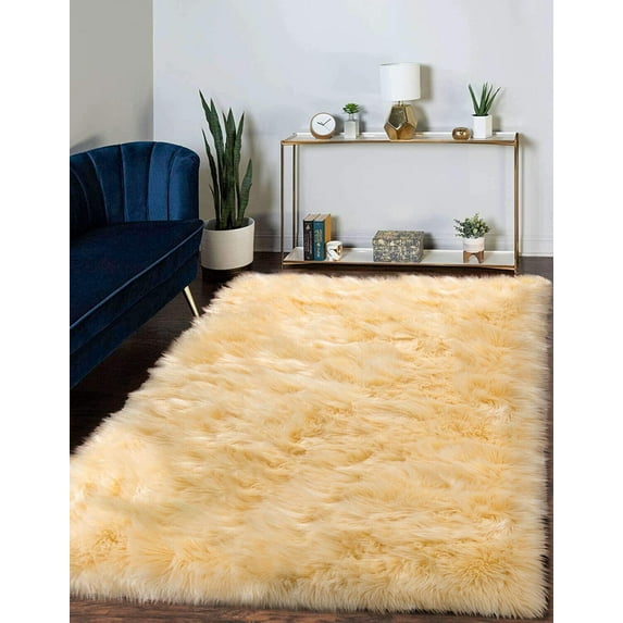 Sanmadrola Shag Area Rug, 4'x6' Tie-Dyed Light Grey Indoor Ultra Soft Plush Rugs for Living Room, Non-Skid Modern Nursery Faux Fur Rugs for Kids Room Home Decor