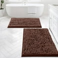 thumbnail image 1 of Sanmadrola Shaggy Bathroom Rugs Non-Slip Absorbent Thick Soft Bath Rug Mat for Bathroom, Polyester, Brown, 2 Pack, 23.6x15.7 Inches/ 31.5x19.7 Inches, 1 of 8