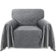 thumbnail image 1 of Sanmadrola Sofa Cover, Couch Covers for 1 Cushion Couch Sofa, Sectional Couch Covers for L Shaped Couch Cover, Living Room Sofa Throws Sofa Slipcovers for Pets, Kids (71"x 91",Chair, Grey), 1 of 10