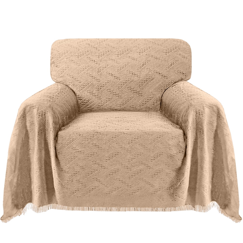 "Sanmadrola Slip Protector Cover for 1 Cushion Couch, L Shaped