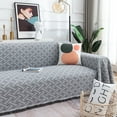 thumbnail image 1 of Sanmadrola Sofa Cover, Couch Covers for 2 Cushion Couch Sofa, Sectional Couch Covers for L Shaped Couch Cover, Living Room Sofa Throws Sofa Slipcovers for Pets, Kids (71"x 102",Loveseat, Gray White), 1 of 10