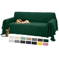 thumbnail image 1 of Sanmadrola Sofa Cover, Couch Covers for 3 Cushion Couch Sofa, Sectional Couch Covers for L Shaped Couch Cover, Living Room Sofa Throws Sofa Slipcovers for Pets, Kids (71"x 134",XL Sofa, Green), 1 of 10