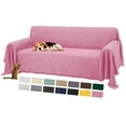 thumbnail image 1 of Sanmadrola Sofa Cover, Couch Covers for 3 Cushion Couch Sofa, Sectional Couch Covers for L Shaped Couch Cover, Living Room Sofa Throws Sofa Slipcovers for Pets, Kids (71"x 134",XL Sofa, Pink), 1 of 10