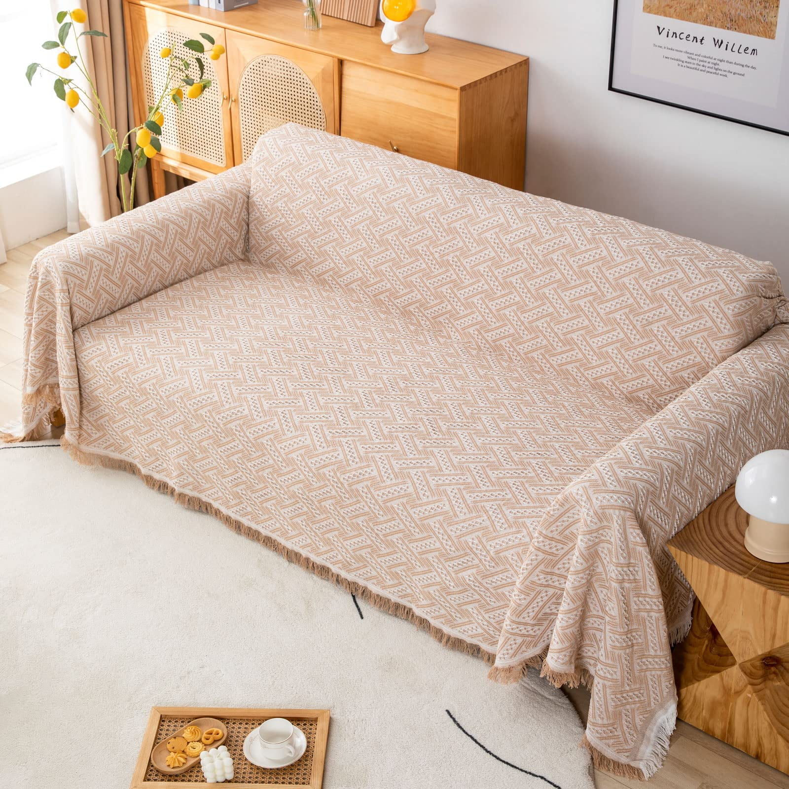 Sanmadrola Sofa Cover, Couch Covers for 3 Cushion Couch Sofa, Sectional