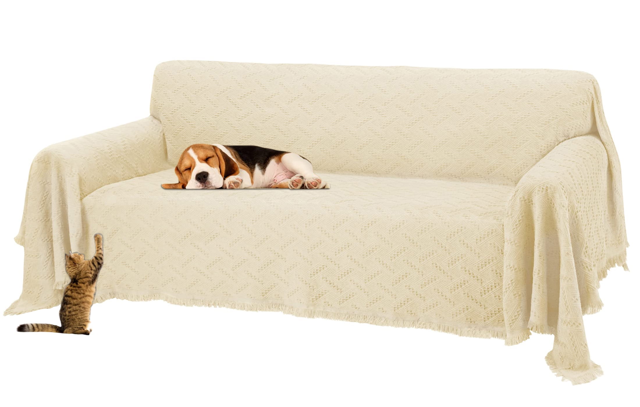 Sanmadrola Sofa Cover, Couch Covers for 3 Cushion Couch Sofa, Sectional