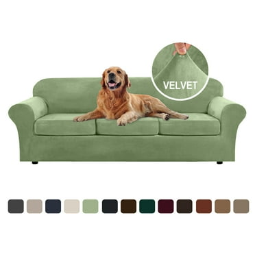 Sanmadrola Sofa Cover Slipcover Couch Cover Set for 3 Seat Oversized Sofa Super Stretch Universal Slip Cover Furniture Protector 4 Pieces
