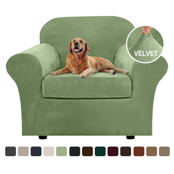 Sanmadrola Sofa Cover Slipcover Couch Cover Set for Chair Super Stretch Universal Slip Cover Furniture Protector 2 Pieces