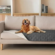 Sanmadrola Sofa Cover Slipcover Waterproof & Reversible Dog Bed Cover Pet Blanket Sofa, Couch Cover Mattress Protector Furniture Protector for Dog, Pet, Cat 30''x70'' Gray