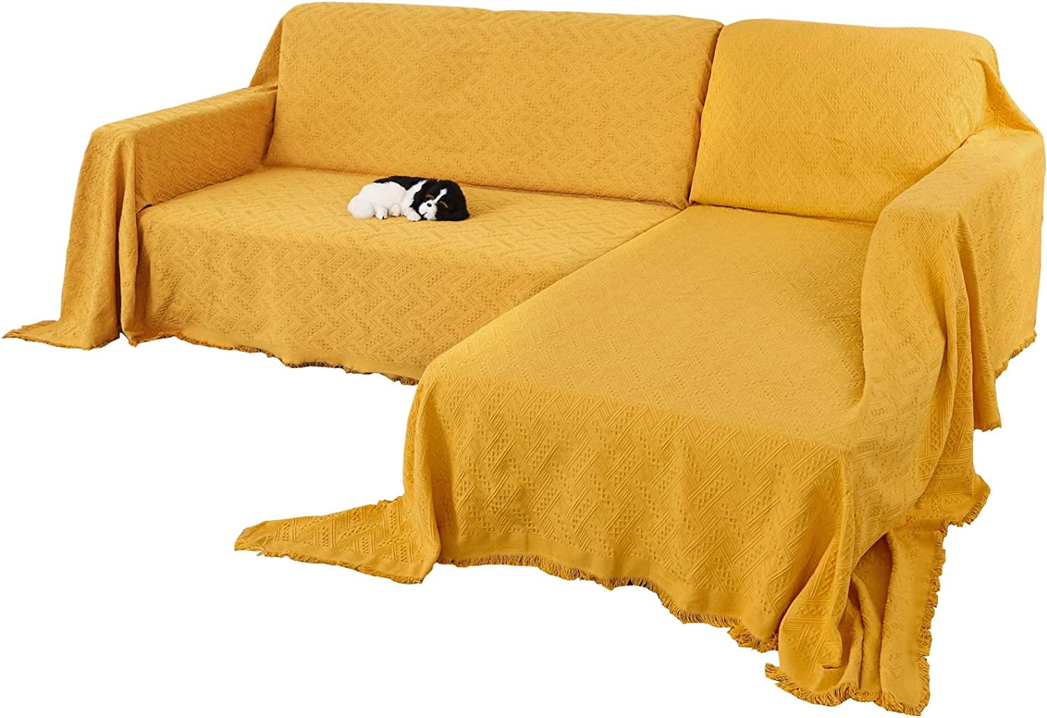 Sanmadrola Sofa Covers Sectional Couch Loveseat Covers Throw Sofa Cover