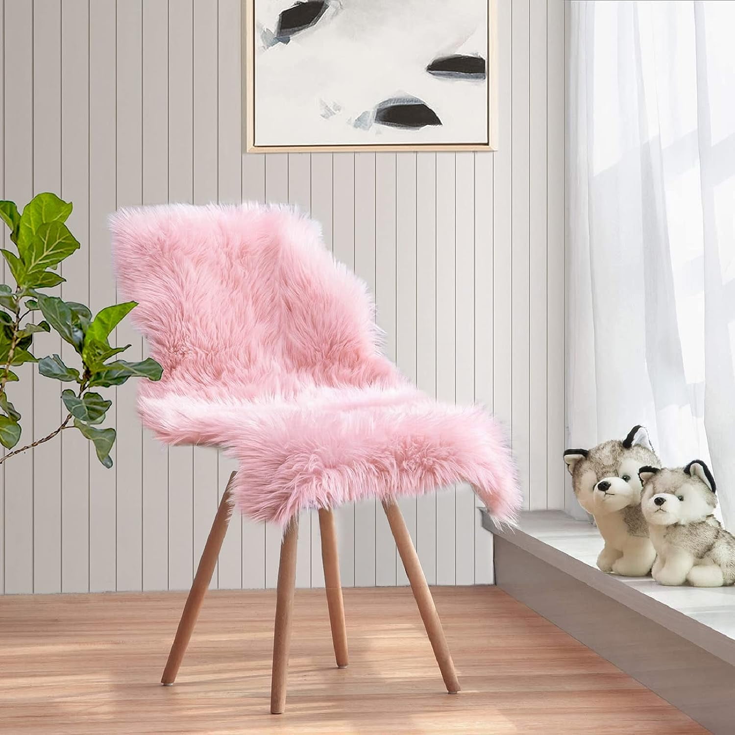 Sanmadrola Soft Modern Indoor Shaggy Area Rug for Bedroom Livingroom ...