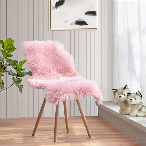 Sanmadrola Soft Modern Indoor Shaggy Area Rug for Bedroom Livingroom Dorm Kids Room Home Decorative, Non-Slip Plush Fluffy Furry Fur Rugs Comfy Nursery Accent Floor Carpet 2x3 Feet Pink