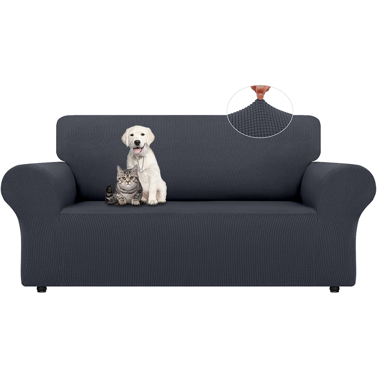 Sanmadrola Stretch Sofa Slipcover 1Piece Couch Sofa Cover(57"73