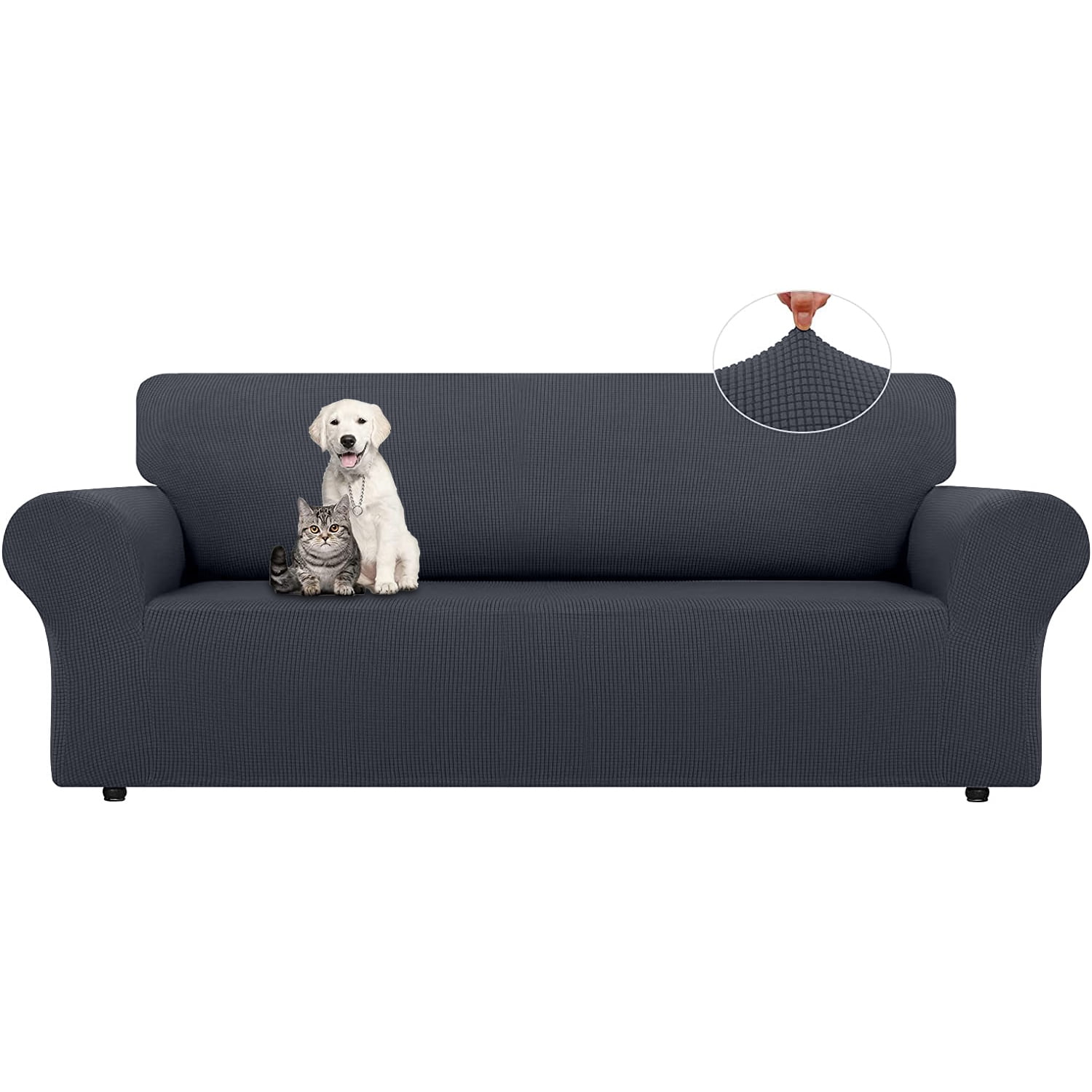 Sanmadrola Stretch Sofa Slipcover Couch Sofa Cover(91"118") Soft with