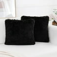 thumbnail image 1 of Sanmadrola Throw Pillow Covers Pillow Protector with Hidden Zipper Furry Faux Fur 18''x18'' 2 Pack, 1 of 7