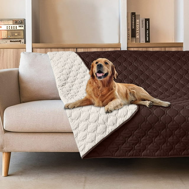 Sanmadrola Waterproof & Reversible Dog Bed Cover Pet Blanket Sofa