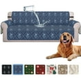 thumbnail image 1 of Sanmadrola Waterproof Sofa Cover Slipcover Couch Cover Furniture Protector Machine Washable Non Slip Leakproof with Straps for Dogs Kids Pets Navy Blue Flower Sofa, 1 of 7