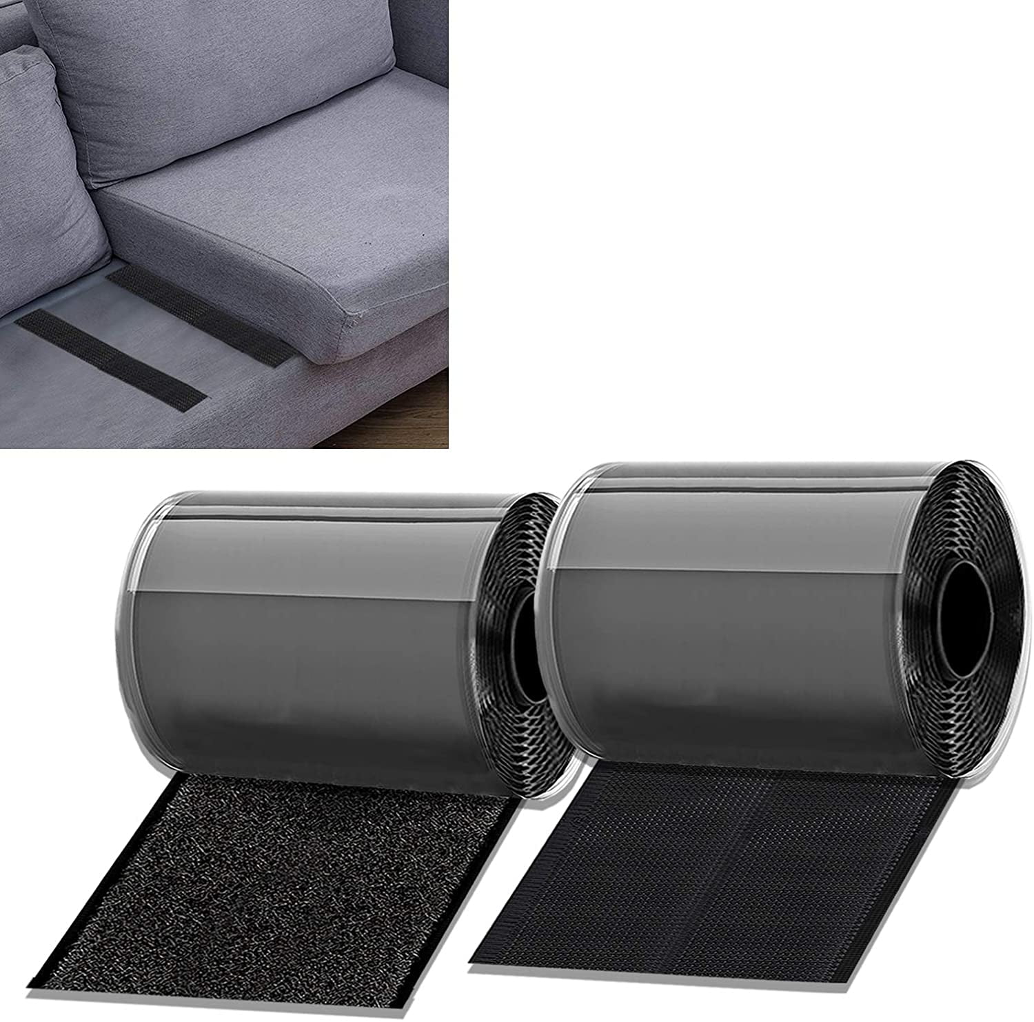 Nevlers Anti-Slip Couch Cushion Grip Mats 22 in. x 72 in. Prevent Cushions  from Falling/Shifting Out of Place (Pack of 2) MH-1V - The Home Depot