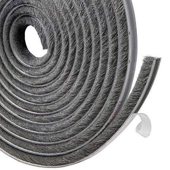 Sanmi Felt Weather Stripping Seal Tape (0.35in x 0.35in x 16ft) Pack of 2