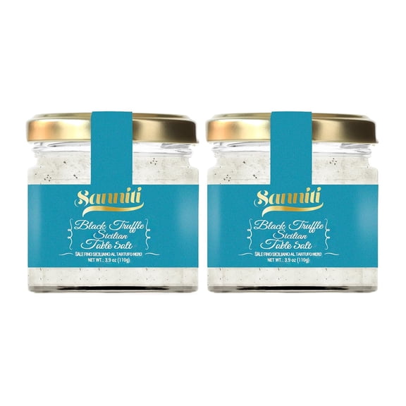 Sanniti Black Truffle Sicilian Table Salt, 3.9 oz, 2 Pack