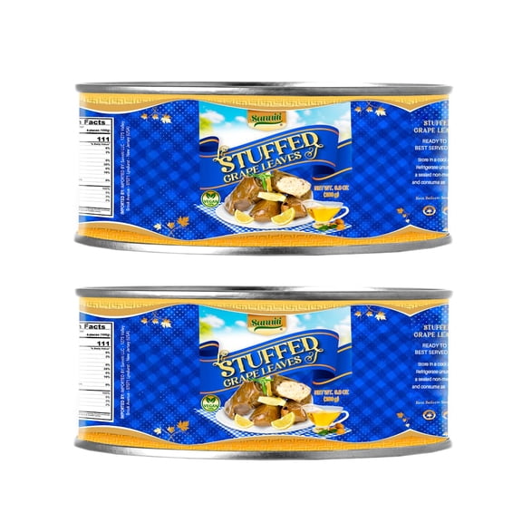 Sanniti Dolmas Stuffed Grape Leaves, 9.8 oz Can, 2 Pack