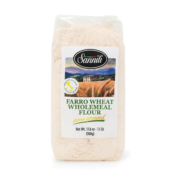 Sanniti Farro Wheat Wholemeal Flour, Stone Ground  17.6 oz