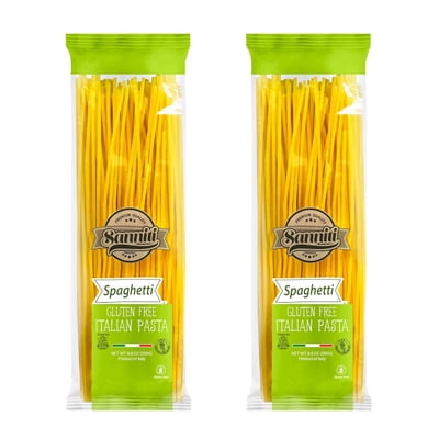 Sanniti Gluten Free Italian Pasta (Pack of 2) (Spaghetti, 8.8 oz)