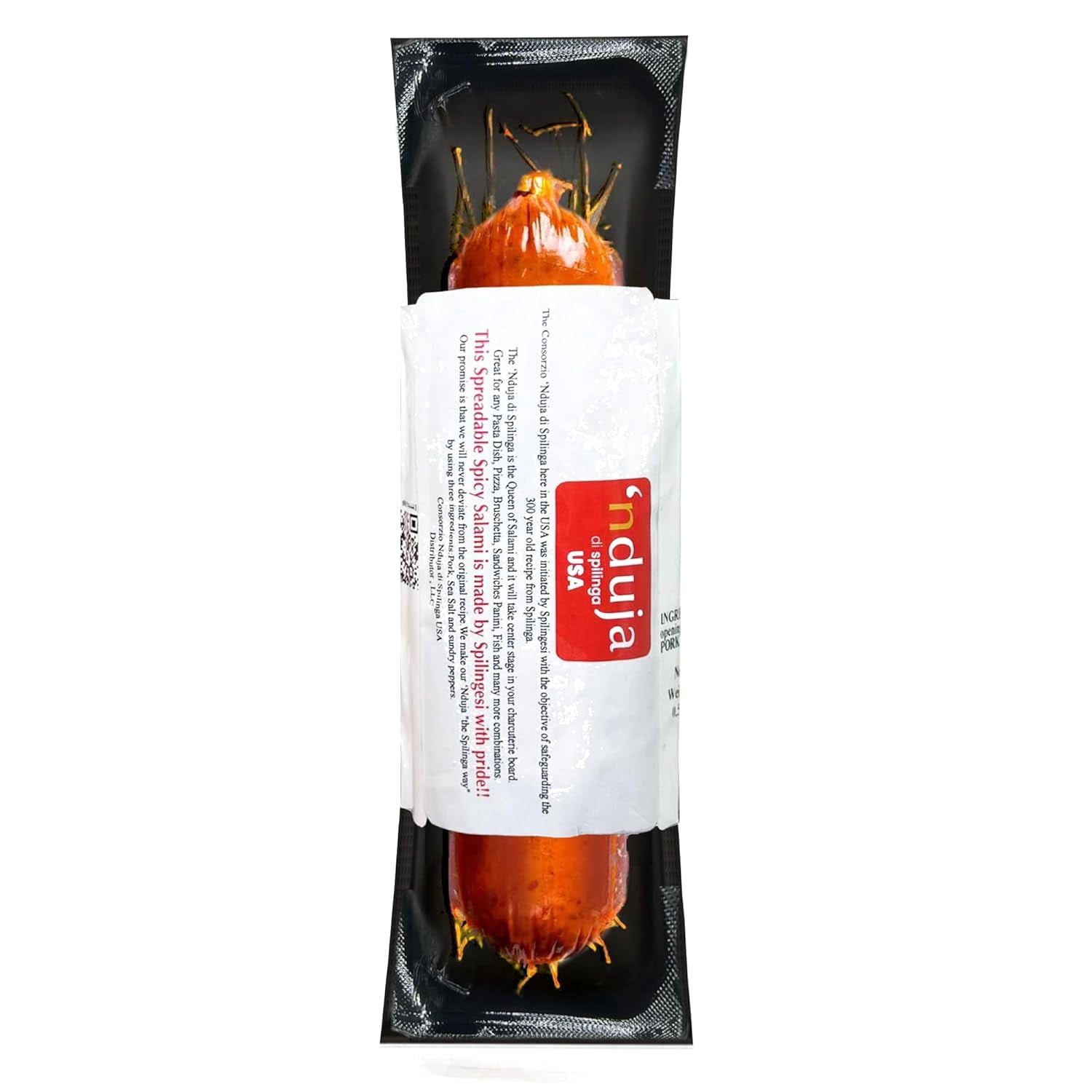 Sanniti Nduja di Spilinga, Spreadable Spicy Salami, 8.8 oz