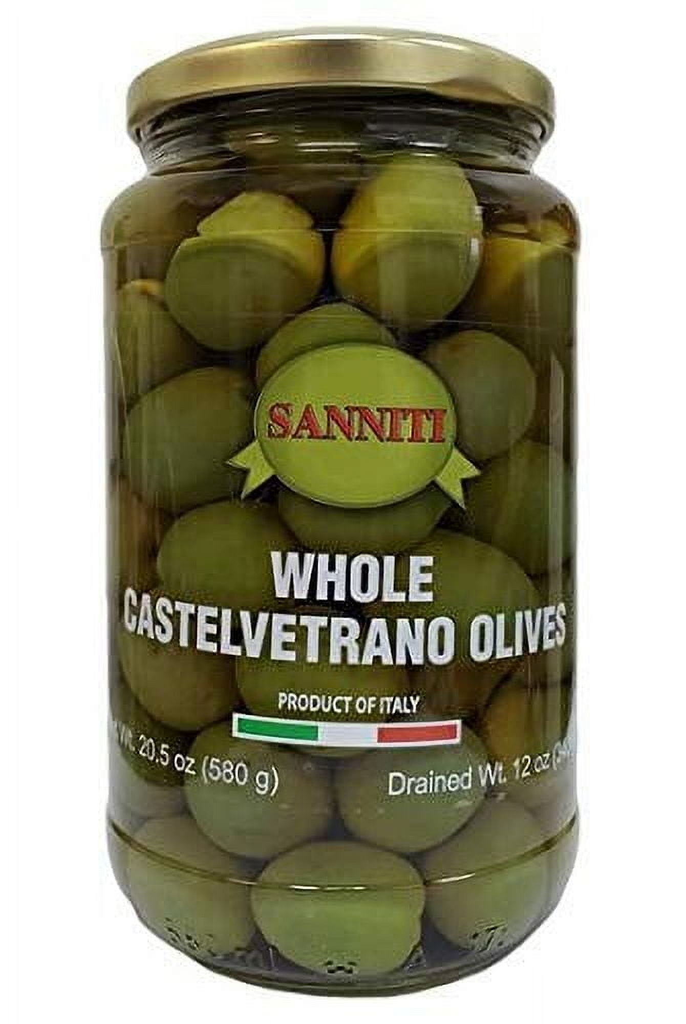Sanniti Whole Bella Di Cerignola Olives Jar, 20.5 oz