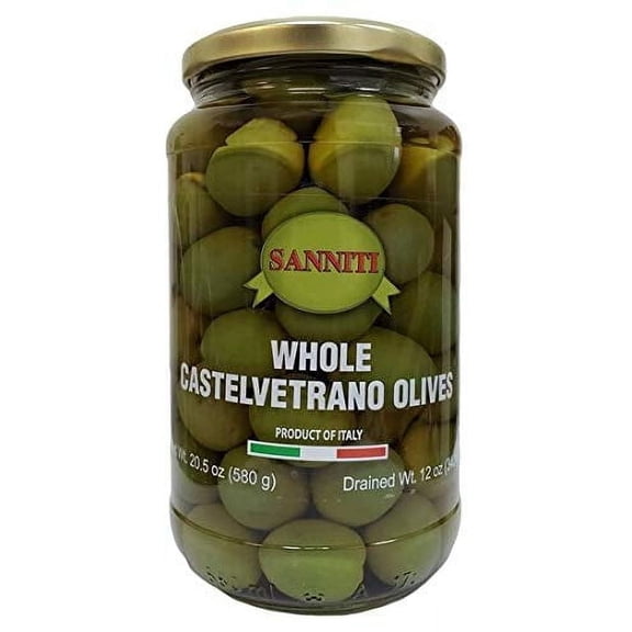 Sanniti Whole Castelvetrano Olives Jar, 20.5 oz