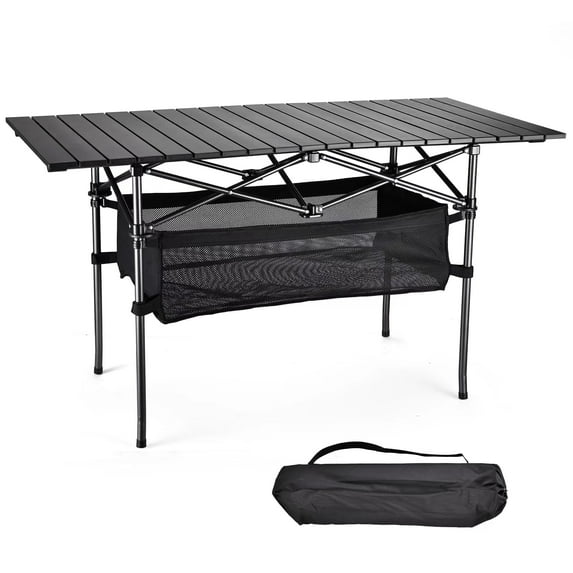 WEIDIORME Aluminum Folding Camping Table with Carrying Bag