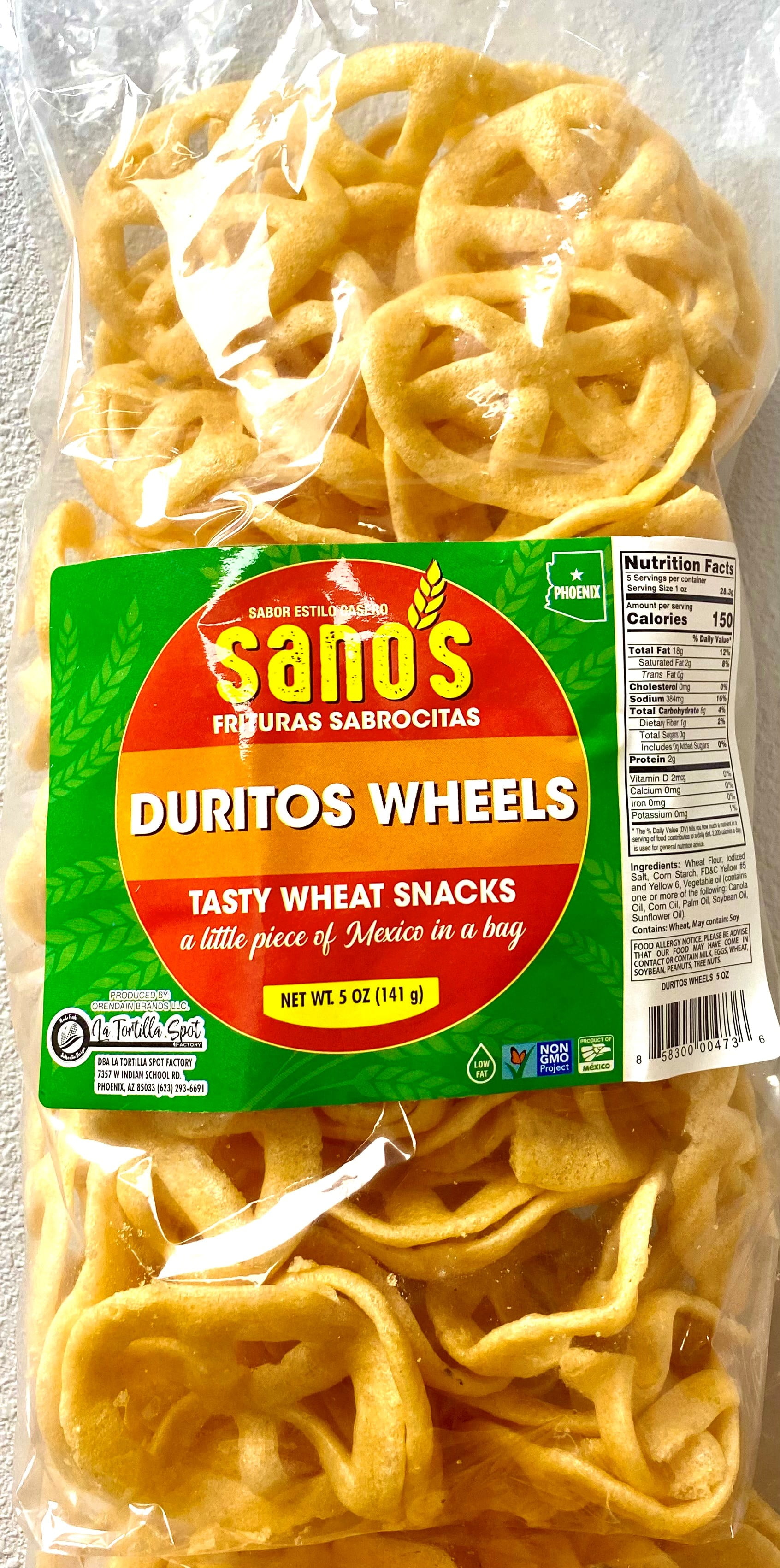 Sano's Duritos Wheels 5oz - Walmart.com
