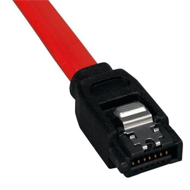 Sanoxy SNX-CBLR-SA107-71HM 0.5m 7-pin 180-Degree Serial ATA Device Cable with Latch - Red