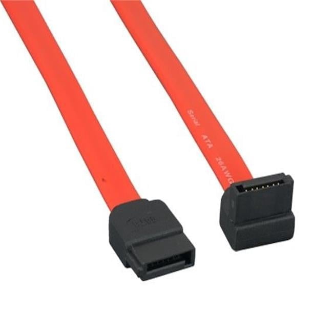 Sanoxy SNX-CBLR-SA105-71HM 0.5m 7pin 180 Degree to 90 Degree Serial ATA Device Cable - Red
