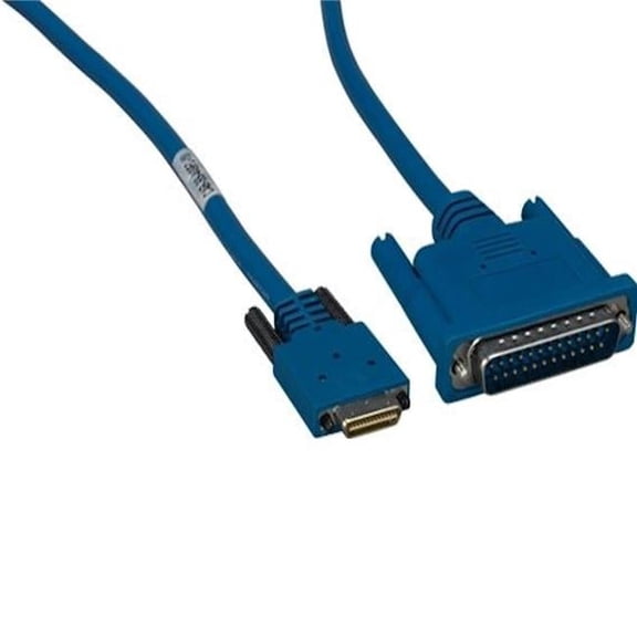 Sanoxy SNX-CBLR-CS105-2110 10 ft. Cisco Smart Serial Cable - 26-pin Male to DB25 Male - CAB-SS-530MT - Blue