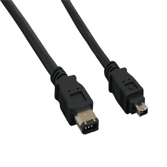 Sanoxy SNX-CBLR-FW104-1110 10 ft. IEEE 1394a FireWire 400 6-pin to 4-pin, Black