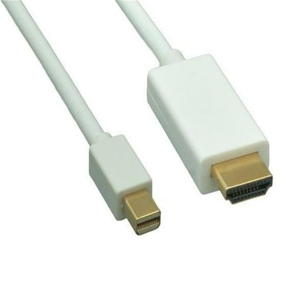 Sanoxy SNX-CBLR-DP110-8110 10 ft. Mini DisplayPort 1.2 to 4K HDMI Cable with Audio Support - White