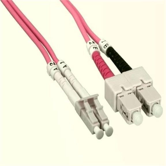 Sanoxy SNX-CBLR-FB104-5210 10 m LC&SC Duplex 50-125 Multimode OM2 Fiber Optic Cable - Orange