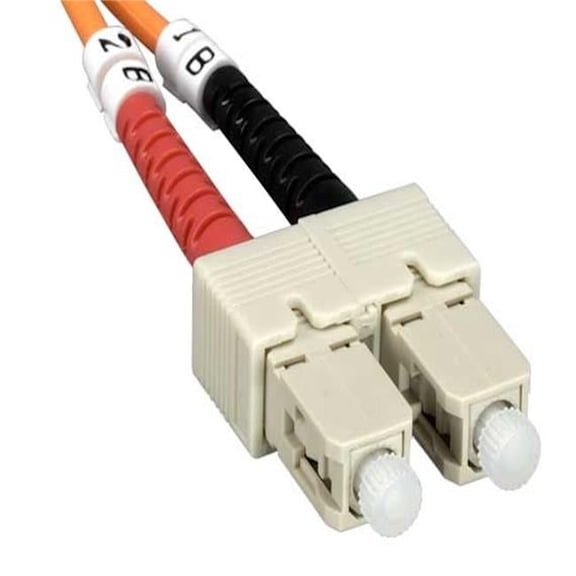 Sanoxy SNX-CBLR-FB103-5610 10 m SC&SC Duplex 62.5-125 Multimode OM1 Fiber Optic Cable - Orange