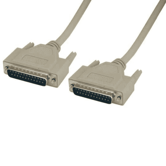 Sanoxy 10ft IEEE-1284 DB25 Male to Male Parallel Printer Cable, Double Shielded, 28AWG Twisted Pairs