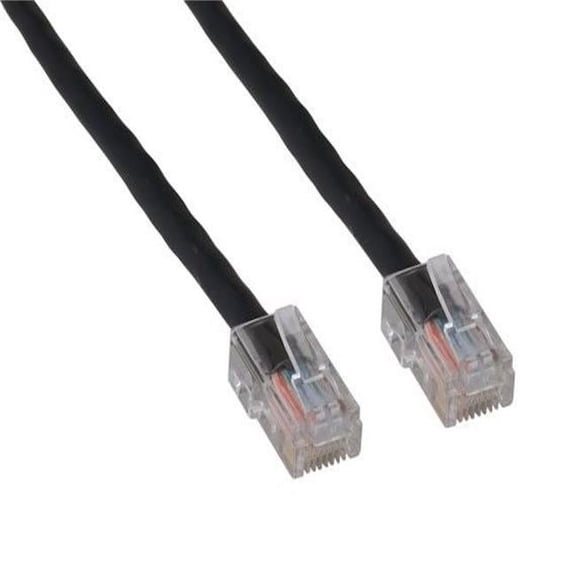 Sanoxy SNX-CBLR-C5102-1015 15 ft. Cat5e 350 MHz UTP Assembled Ethernet Network Patch Cable, Black