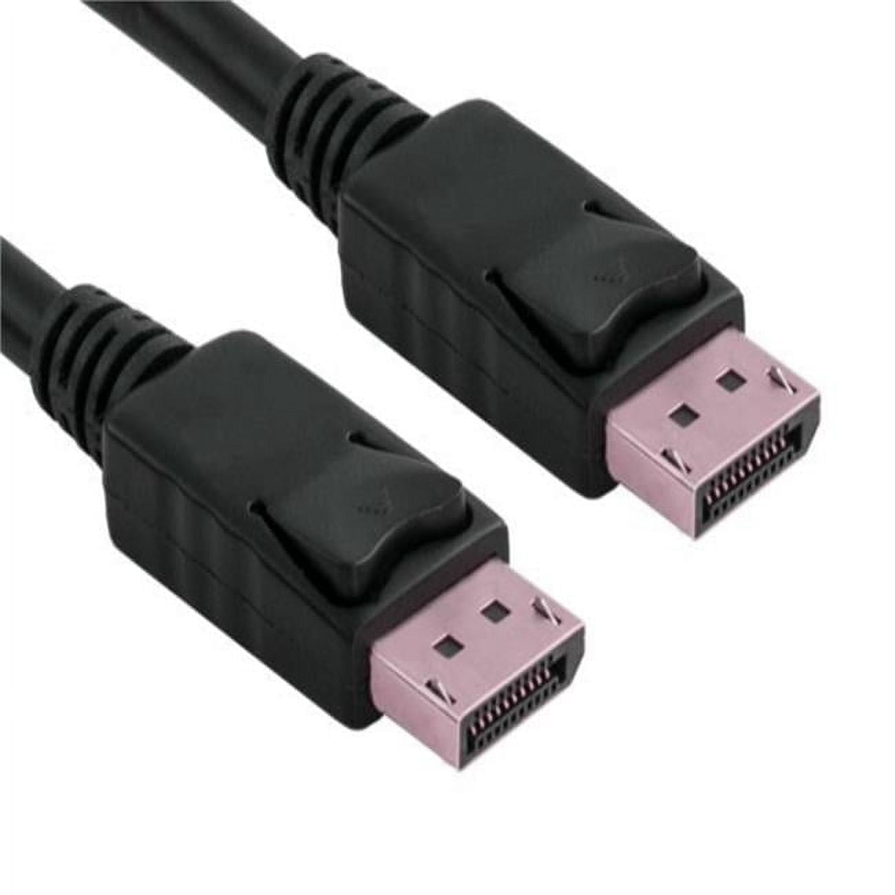 Sanoxy SNX-CBLR-DP101-1115 15 ft. Gold Plated Premium DisplayPort to DisplayPort Male to Male Cable with Latches - 28AWG - Black
