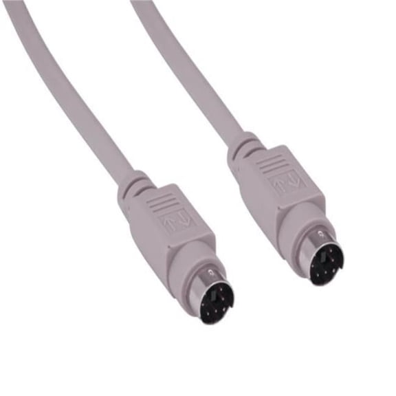 Sanoxy SNX-CBLR-MD101-0115 15 ft. Mini-DIN6 Male to Male PS&2 Keyboard & Mouse Cable - Beige