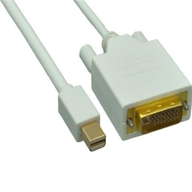 Sanoxy SNX-CBLR-DP105-8115 15 ft. Mini DisplayPort to DVI Cable - 32AWG - White