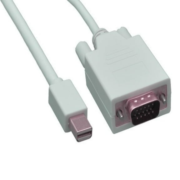 Sanoxy SNX-CBLR-DP107-8115 15 ft. Mini DisplayPort to VGA Cable - 32AWG - White