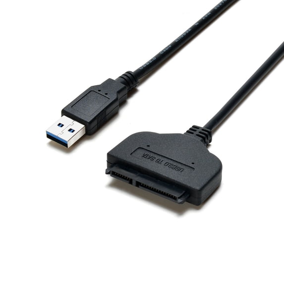 Sanoxy SANOXY-VNDR-USB3-sata-cbl 3.0 USB to 2.5 in. SATA USB Hard Disk Drive HDD Adapter with SSD & HDD Support, Black